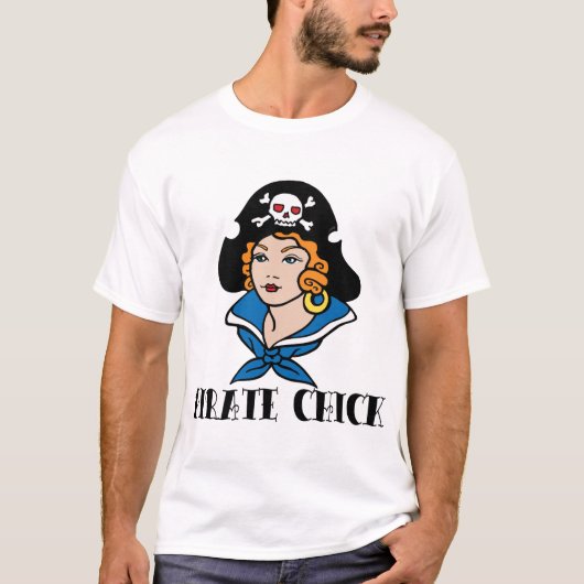 海賊ひよこの入れ墨 Tシャツ (正面)