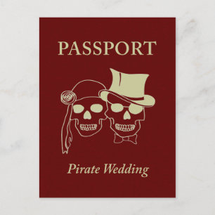海賊へのパスポート結婚。 ポストカード