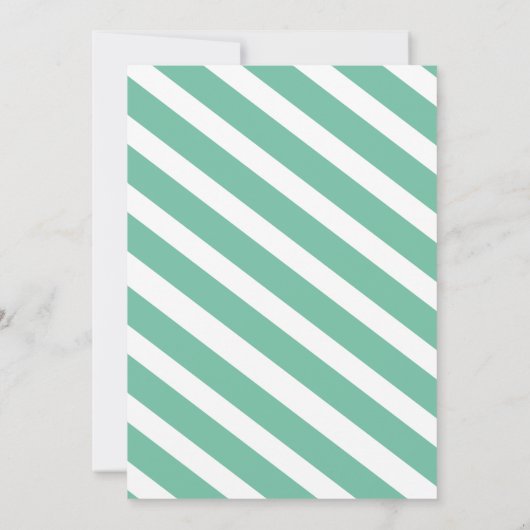 海賊または人魚の赤ちゃんシャワーのリビール招待状 招待状 (裏面)