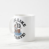 海賊みたいに逃げ出せ!- Stormy Crypto Sea コーヒーマグカップ (正面左)