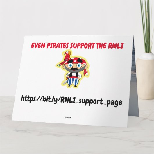 海賊もRNLIを支持 カード (裏面)