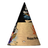 海賊をテーマにしたおもしろいパーティー帽子スカルとクロスボーン パーティーハット (左)