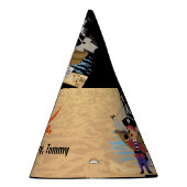 海賊をテーマにしたおもしろいパーティー帽子スカルとクロスボーン パーティーハット (右)