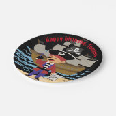 海賊をテーマにしたおもしろい紙プレート/スカル&クロスボーン ペーパープレート (アングル)