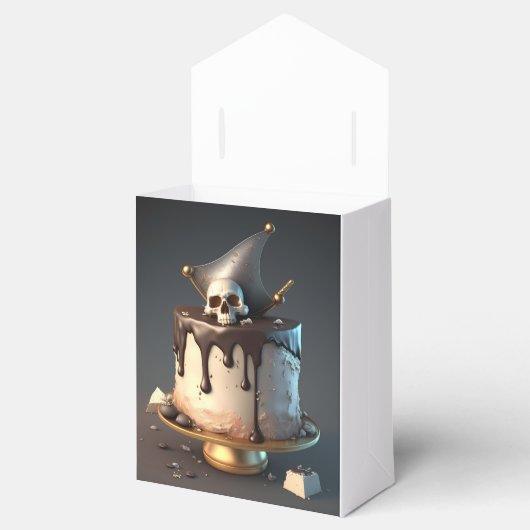 海賊をテーマにしたケーキ誕生日 フェイバーボックス (オープン)