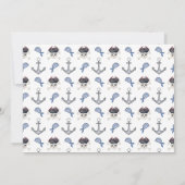 海賊をテーマにした誕生日パーティーの招待状 招待状 (裏面)