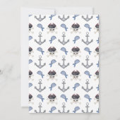 海賊をテーマにした誕生日パーティーの招待状 招待状 (裏面)