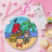 海賊をテーマにした誕生日パーティー ペーパープレート (パーティー)