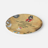 海賊をテーマにした誕生日パーティー ペーパープレート (アングル)