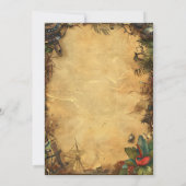 海賊をテーマにした誕生日パーティー 招待状 (裏面)