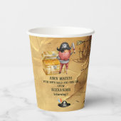 海賊をテーマにした誕生日パーティー 紙コップ (裏面)