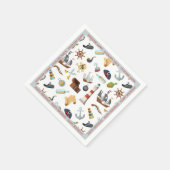 海賊アイ航海のコン スタンダードカクテルナプキン (角)