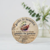 海賊アドベンチャー待ち |ヴィンテージ出荷テーマパーティー 招待状 (スタンド正面)