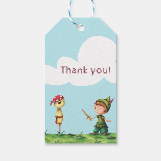 海賊アドベンチャー感謝していユーラベル ギフトタグ (正面)