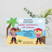 海賊アホイ・メイツ・バースデー・パーティー招待ボーイ 招待状 (スタンド正面)