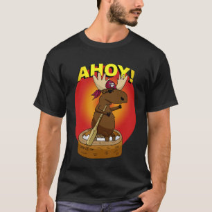 海賊アメリカヘラジカAhoy! Tシャツ