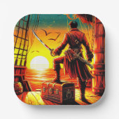 海賊アート ペーパープレート (正面)