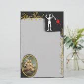 海賊エドワード文房具のデスクからへ 便箋 (スタンド正面)