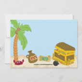 海賊オンアンアイランド誕生日招待状 招待状 (裏面)