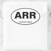 海賊オーバル 楕円形シール (バッグ)