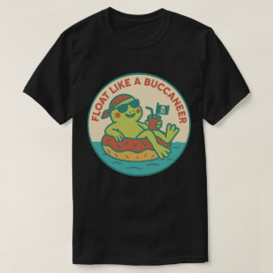 海賊カエルが浮かぶ Tシャツ