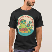 海賊カエルが浮かぶ Tシャツ (正面)
