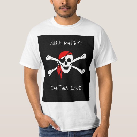 海賊カスタムパイレーツメンズTシャツ Tシャツ (正面)