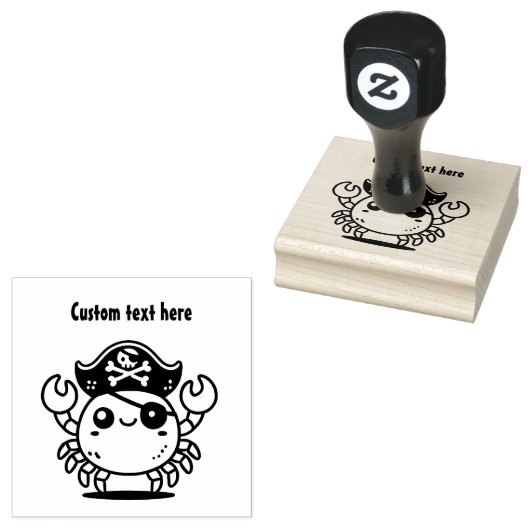 海賊カニ ラバースタンプ (押印)
