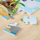 海賊カリブのや宝島、宝物 ジグソーパズル (側面)