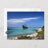 海賊カリブの船 ポストカード (正面/裏面)