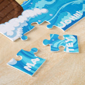 海賊カリブの、海賊船、宝島。 ジグソーパズル (側面)