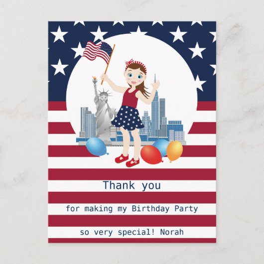 海賊ガールの宝地図で楽しい誕生日パーティー ポストカード (正面)