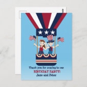 海賊ガールの宝地図楽しい誕生日パーティー ポストカード (正面/裏面)