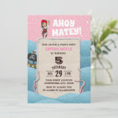 海賊ガールタコの誕生日パーティー 招待状 (スタンド正面)