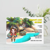 海賊ガールテーマ島の宝熱帯鳥 招待状 (スタンド正面)