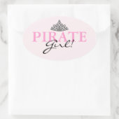 海賊ガール！ 楕円形シール (バッグ)