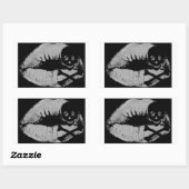 海賊キス 長方形シール (シート)