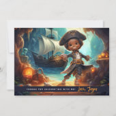 海賊キッズショアアドベンチャーサンキューカード 招待状 (正面)