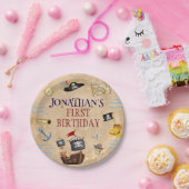 海賊キッズパーティー誕生日かわいいキッズ ペーパープレート (パーティー)
