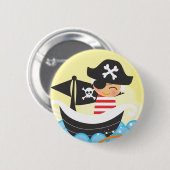 海賊キッドボタン 缶バッジ (正面&裏面)