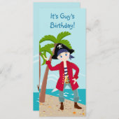 海賊キッド誕生日パーティーの招待状 招待状 (正面/裏面)