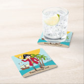 海賊キッド誕生日パーティー スクエアペーパーコースター (インサイチュ)