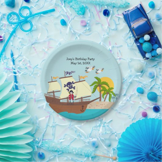 海賊キッド誕生日パーティー ペーパープレート (パーティー)