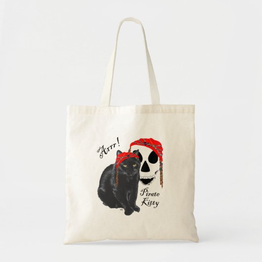 海賊キティ 黒猫 トートバッグ (正面)