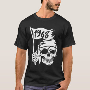 海賊キャプテン旗の生まれ衣装と1968年 Tシャツ