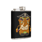 海賊キャプテン、ティキ像おもしろい黒 フラスク (右)