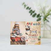 海賊キャプテン・トレジャー・パイレーツの子供の誕生日パーティー ポストカード (スタンド正面)