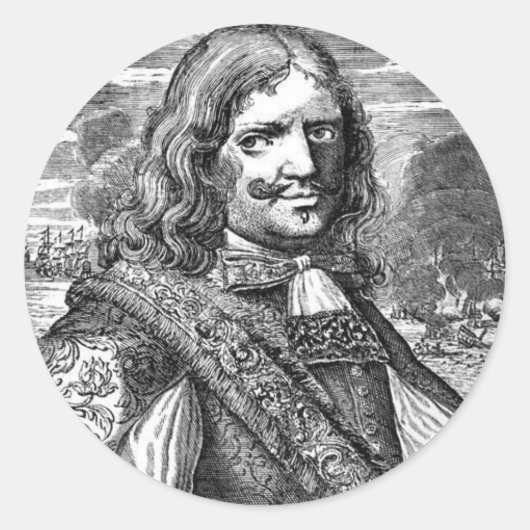 海賊キャプテン・モーガン・ステッカー ラウンドシール (正面)