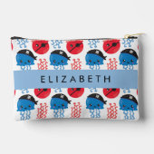 海賊クラゲクラゲ模様お名前 アクセサリーポーチ (裏面)