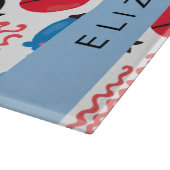 海賊クラゲクラゲ模様お名前 カッティングボード (角)